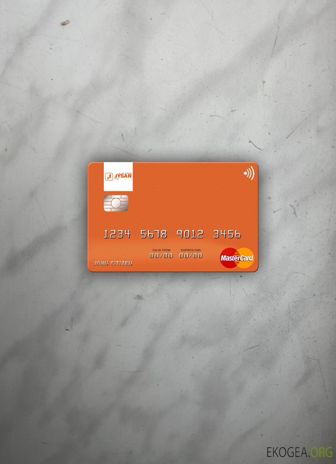 Kazakhstan First Heartland Jýsan Bank mastercard photolook recto